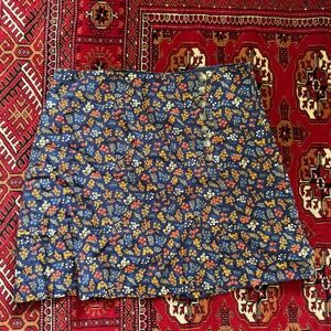Madewell floral skirt
